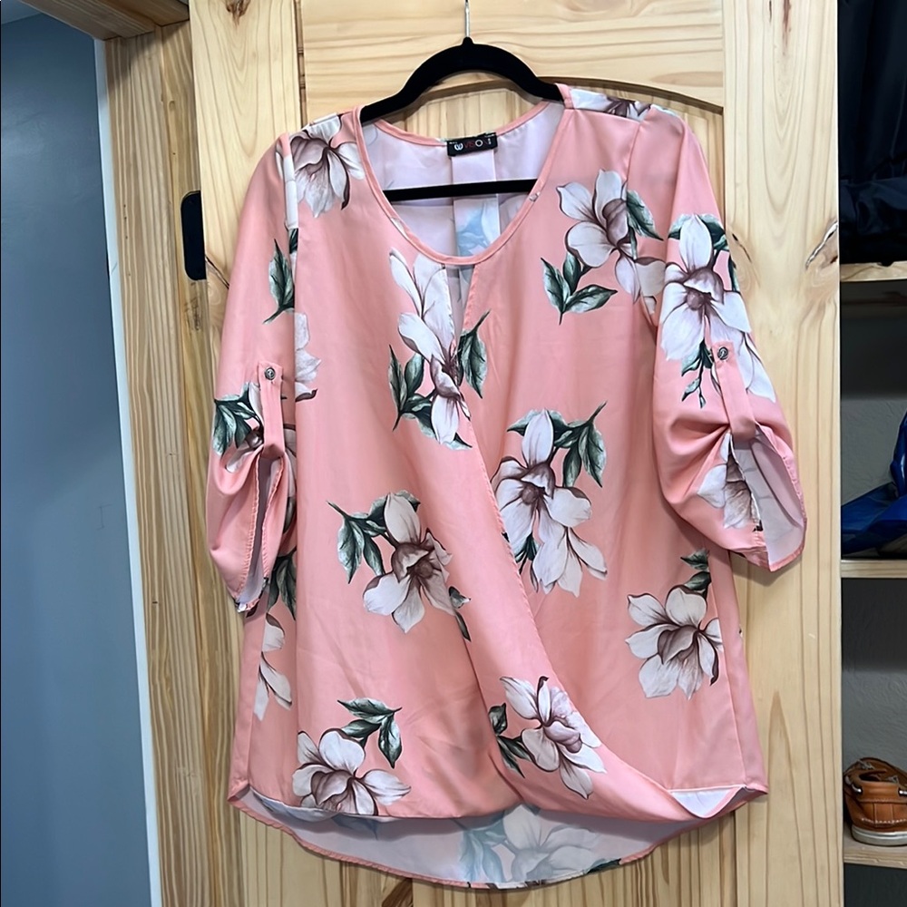 Floral Pink Blouse